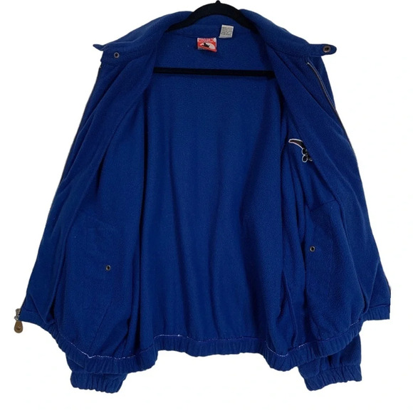 VTG Mickey Inc Walt Disney Fleece Sweatshirt Mickey Mouse Mens XL Front Zip FLAW - Picture 3 of 15